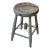 Vintage Grey Painted Stool With Hat Rack Storage, Circa 1920s-30s For Sale