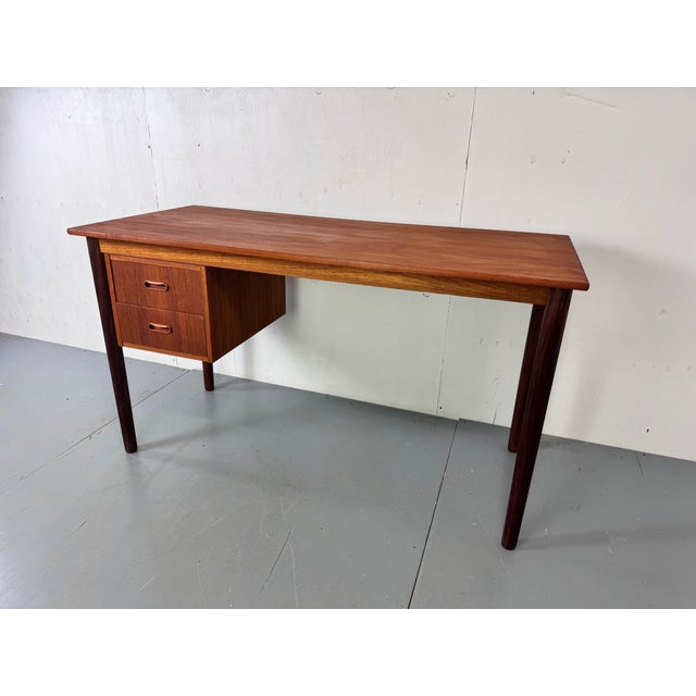Mid-Century Danish Teak Desk, 1950s For Sale - Image 15 of 15