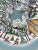 Blue 1995 Signed Hummel Hand-Painted Winter Village Folk Art Lazy Susan For Sale - Image 8 of 12