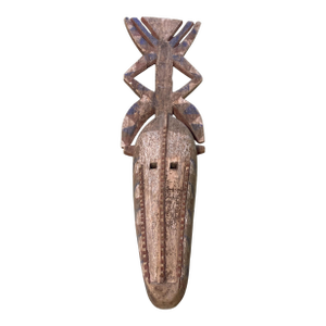 Exquisite Large Vintage Mossi Antelope Mask Burkina Faso Africa 42" H