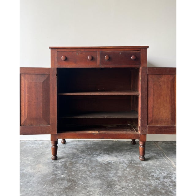 Mid 19th Century American Antique Pine Jelly Cabinet Circa Mid 19th C. For Sale - Image 5 of 8