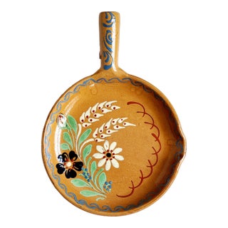 Vintage 1980s French Alsace Pottery Skillet For Sale