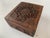 Hand-Carved Mahogany Box, 1950s For Sale - Image 3 of 12