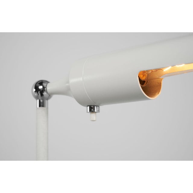 Rare minimalist floor lamp model 1086 designed by gino sarfatti and manufactured by arteluce, milano 1961. This is the...