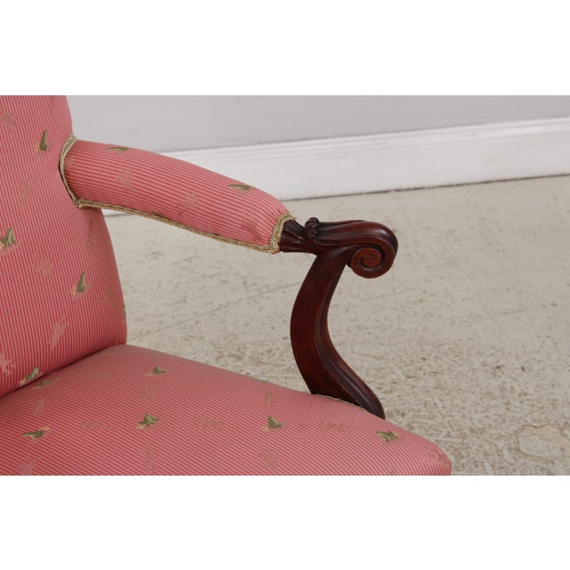 Georgian Chippendale Style Mahogany Arm Chair For Sale - Image 10 of 16