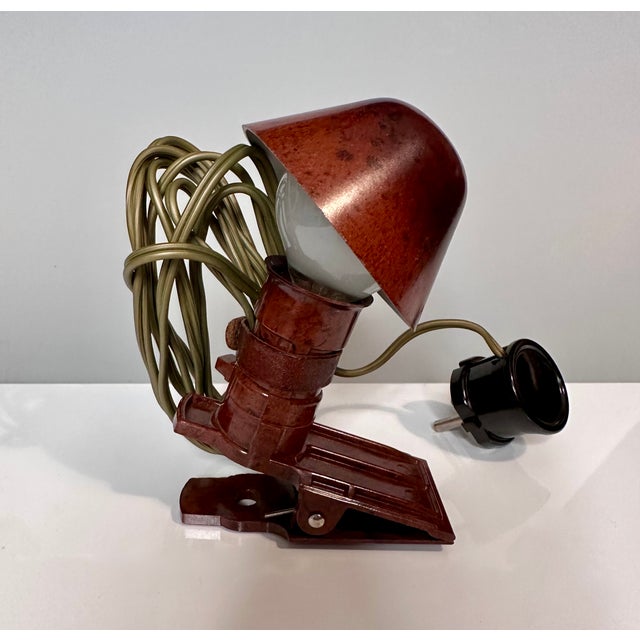 Small Travel Clamp Reading Lamp in Bakelite, 1950s For Sale - Image 14 of 18