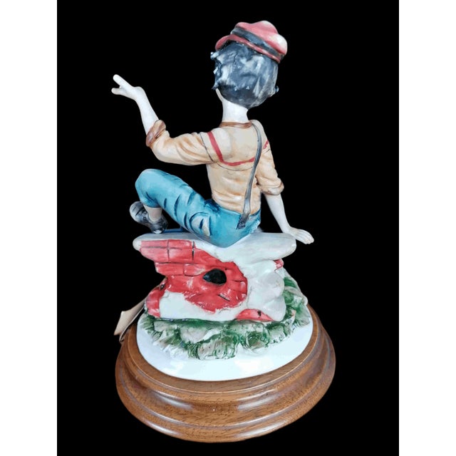 Ceramic Figurine by Meneghetti for Capodimonte, in Very Good conditions. Designed 1960 to 1969 This piece has an...