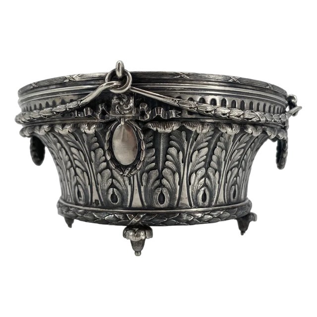 Art Nouveau Table Attachment in 800 Silver from Schwarz & Steiner, 1890s For Sale