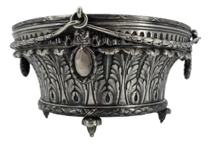 Art Nouveau Table Attachment in 800 Silver from Schwarz & Steiner, 1890s