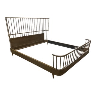 Thomasville Furniture Ellen Degeneres Cordell Oak King Spindle Bed For Sale