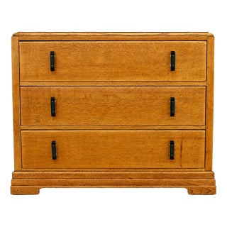 Vintage Art Deco Oak Chest of Drawers, 1930s For Sale