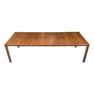 1970s Vintage Mid Century Walnut Expandable Dining Table by Dillingham For Sale