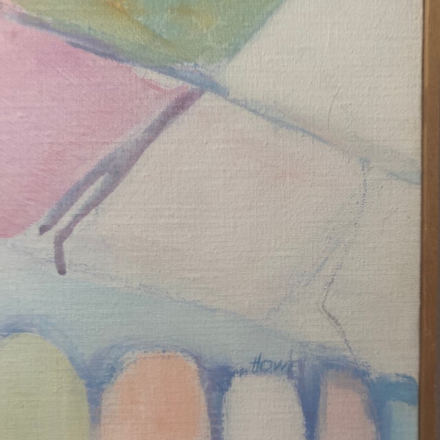 1982 Portrait Painting on Linen by Mary Howe Kiraly, Signed With Provenance & Floater Frame For Sale - Image 10 of 12
