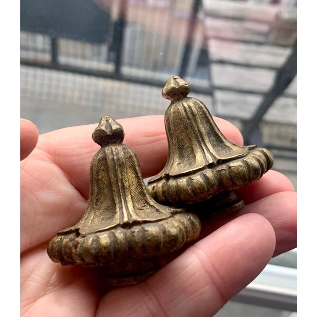 Rococo Antique 19th Century French Rococo Revival Gilt Bronze Lamp Finials Napoleon III - a Pair For Sale - Image 3 of 5