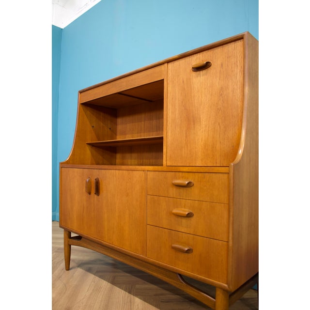 1960s Vintage Teak Highboard from G-Plan, 1960s For Sale - Image 5 of 10