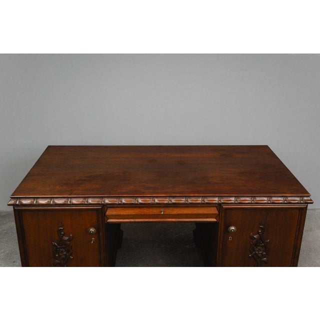 Art Nouveau Desk in Oak, Early 20th Century For Sale - Image 13 of 18