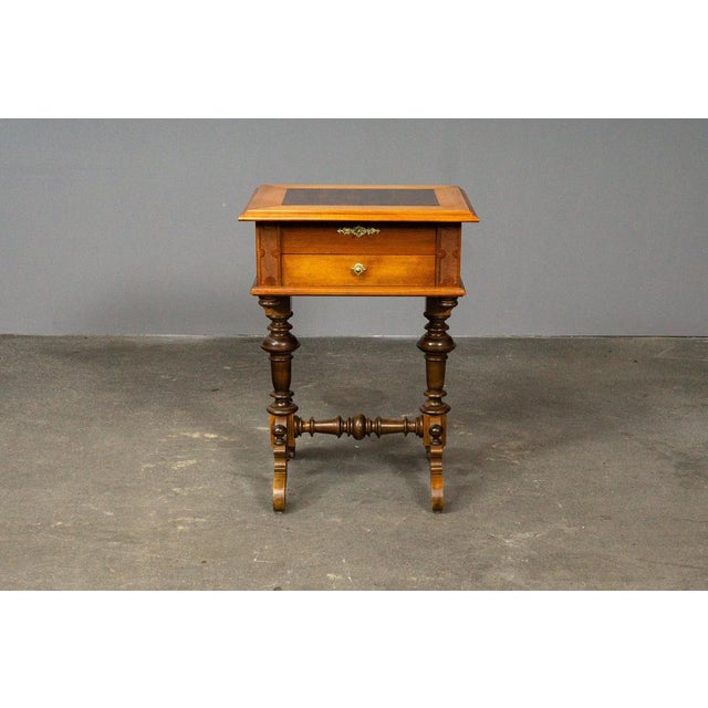 Antique Gründerzeit Sewing Table For Sale - Image 6 of 14