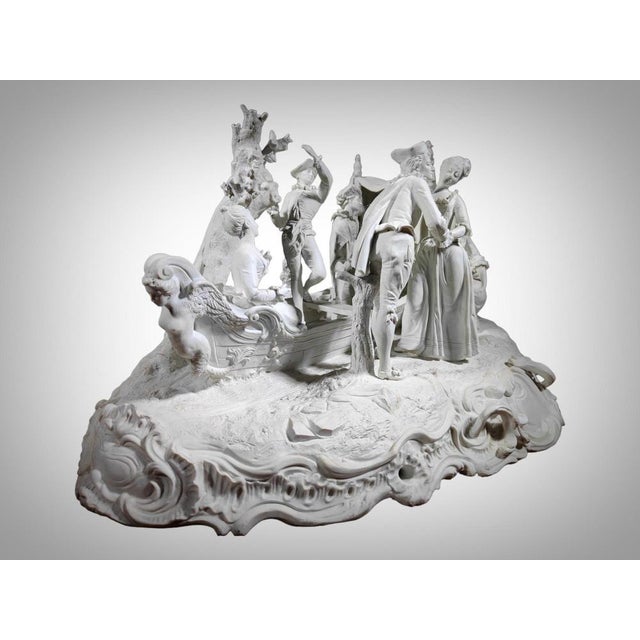 Monumental Group in Sevres Porcelain from Boucher, 1800 For Sale - Image 6 of 18