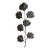 Oversized Sculptural Metal Botanical Wall Art Organic Modern Verdigris Bronze Gingko Leaf 69” For Sale