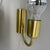 Gold Minimalist Brass Wall Lights, Italy, 1970s, Set of 2 For Sale - Image 8 of 14