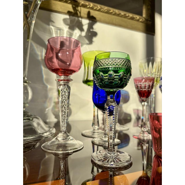 Crystal Roemer Glasses from Baccarat, Set of 11 For Sale - Image 5 of 18