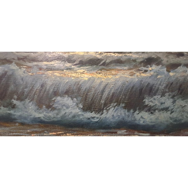 1920s Licinio Campagnari, Marina at Sunset, Oil on Canvas, 1920s-1940s, Framed For Sale - Image 5 of 11