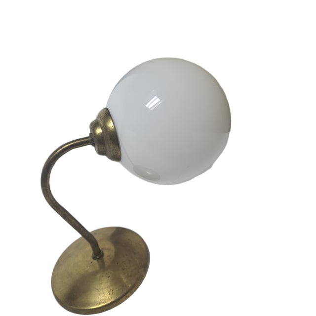 Art Deco Metal Wall Lamp, Poland, 1950s For Sale - Image 3 of 6