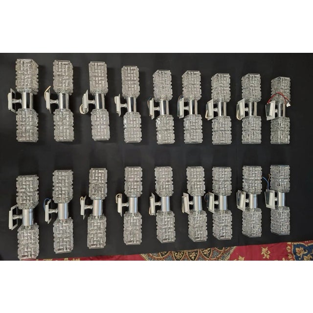 1970s Faceted Crystal Sconce by Targetti For Sale - Image 11 of 11