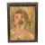 Contemporary Oil Painting Male Self Portrait on Panel in Wooden Frame by Nicolas Nadja For Sale