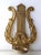 French French Gilded Gold Harp Candle Votive Sconces, S/2 For Sale - Image 3 of 5