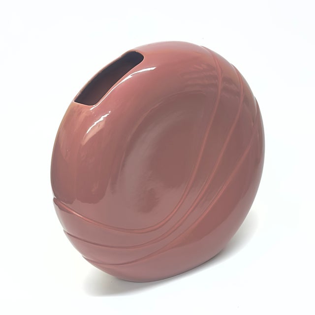 Mid-Century Modern Monolithic Symphony in Mauve Lavender and Deep Cherry Vessels - Group of 5 For Sale - Image 3 of 18