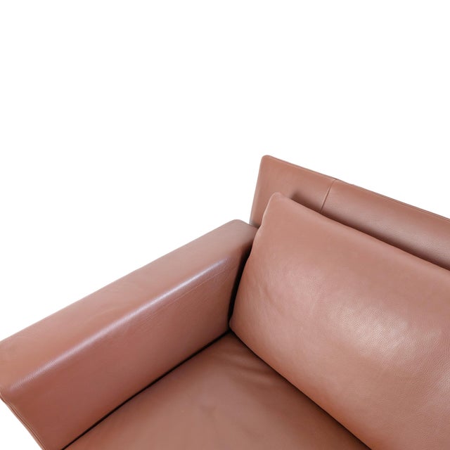 Brown Two-Seater Jason Sofa in Leather by Walter Knoll For Sale - Image 8 of 11