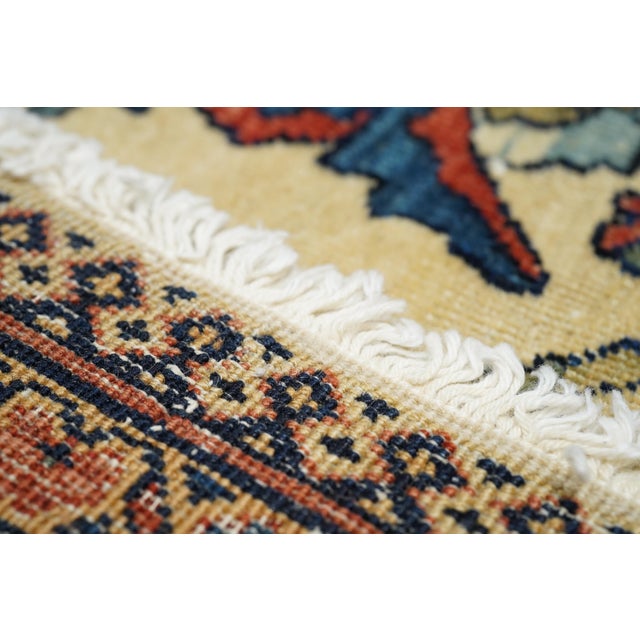 Antique Farahan Sarouk Rug 11’0" X 13’0" For Sale - Image 10 of 12
