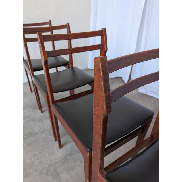 Black Vintage Scandinavian Wooden Dining Chairs from Stol Kamnik, 1970s, Set of 6 For Sale - Image 8 of 18