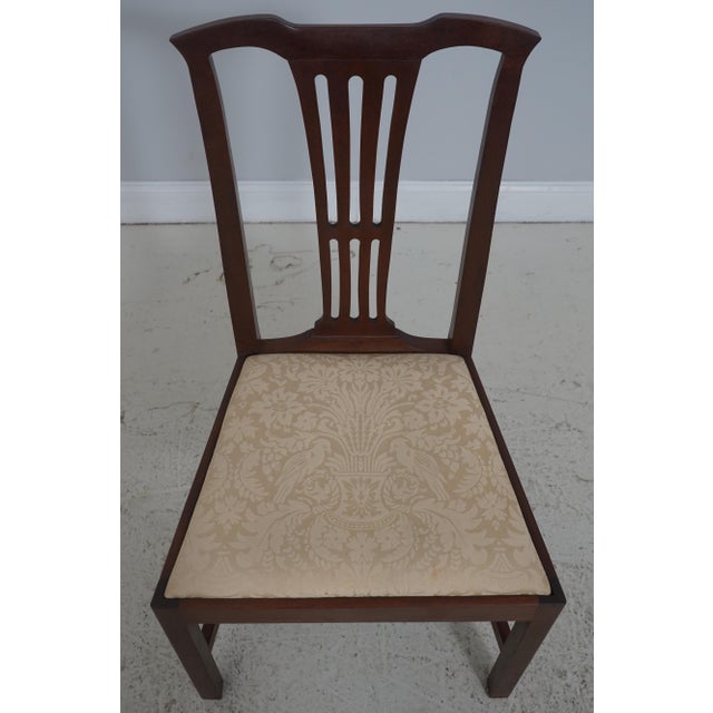 Age: C.1994 Details: Solid Mahogany Bench Made Hand Crafted High Quality Construction 18 C. Design Chippendale Style...