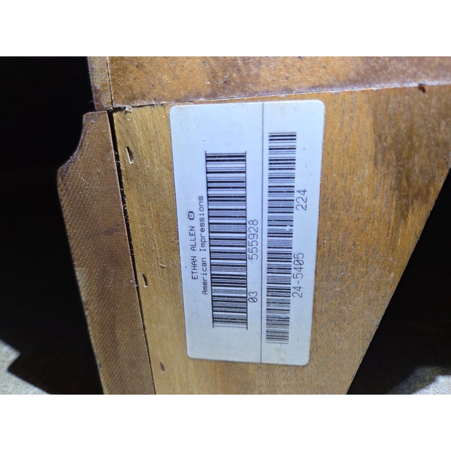 1990s Ethan Allen American Impressions High Chest Dresser Armoire Mission Arts Crafts For Sale - Image 15 of 16