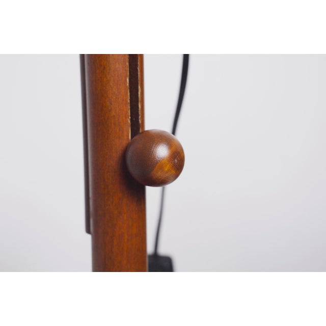 Scandinavian Teak Adjustable Table Lamps, 2000s, Set of 2 For Sale - Image 10 of 11