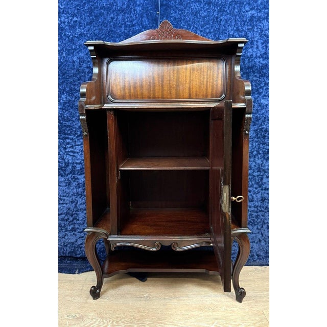 Napoleon III Mahogany State Cabinet, 1880 For Sale - Image 5 of 10