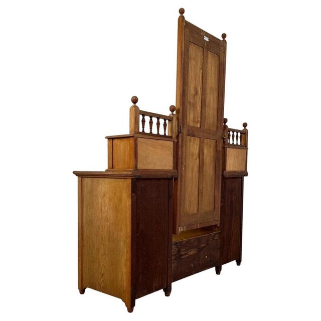 19th Century English Oak Dressing Chest by T. Simpson & Sons For Sale - Image 9 of 14