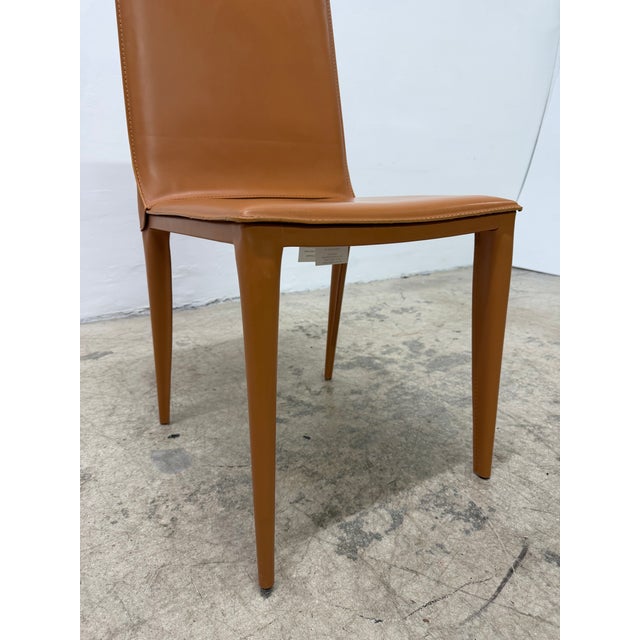 G.&r. Fauciglietti Latina High Back Leather Dining or Side Chair for Frag, Italy For Sale - Image 12 of 15