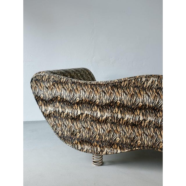 Large Postmodern Animal Print Sofa, Germany, 1990s For Sale - Image 5 of 10
