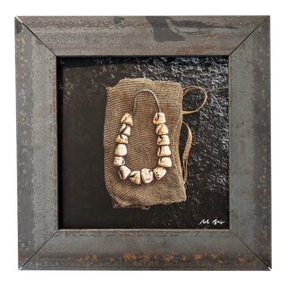 Moroccan Bead Series in Metal Frame For Sale