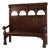Antique Gothic French Oak Carved High Back Panel Bench, 1700s For Sale
