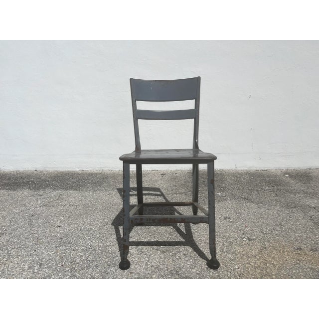 1940s 1940s Toledo Steel Dining Chair, Industrial, Usa - Set of 6 For Sale - Image 5 of 12
