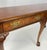 Vintage Baker Furniture Chippendale 5-Leg Burl Walnut & Mahogany Console Table For Sale - Image 15 of 16
