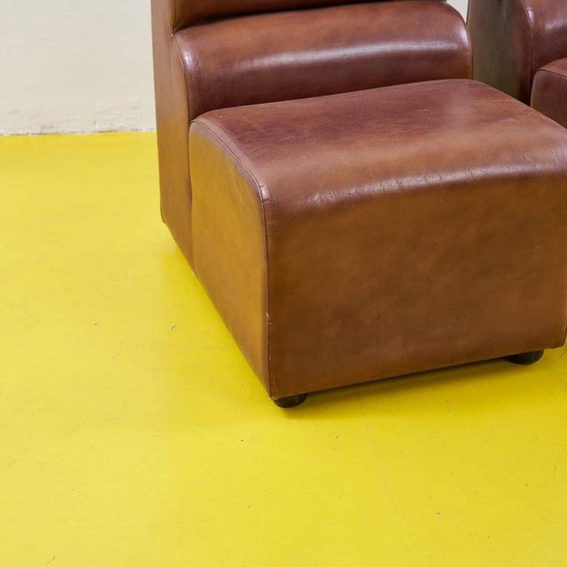 Disco Chairs in Eco-Leather, 1970s, Set of 2 For Sale - Image 5 of 9