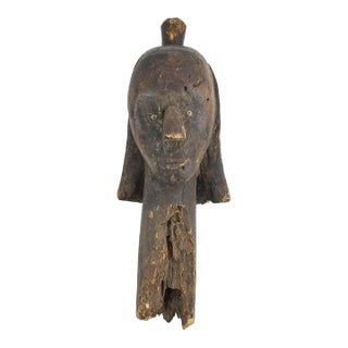 Early 20th Century Fang Reliquary Head Gabon For Sale