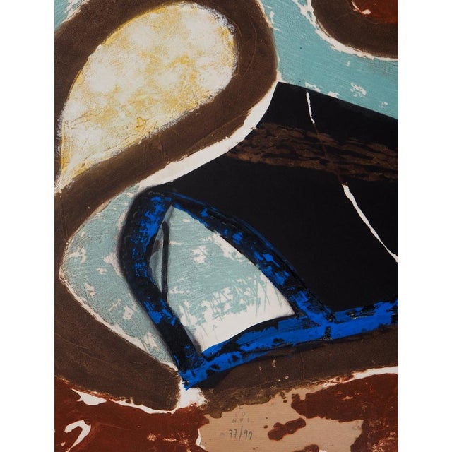 LIONEL (Lionel PERROTTE, known as) (1949-2020) Telluric Original color carborundum engraving Limited edition of 99 copies...