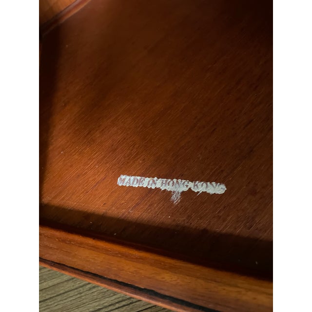 1960s Vintage Six-Sided Drum Rosewood Side Table For Sale - Image 4 of 10