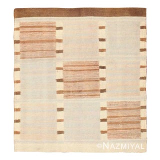 Nazmiyal Collection Vintage Scandinavian Inspired Modern Indian Kilim Rug For Sale